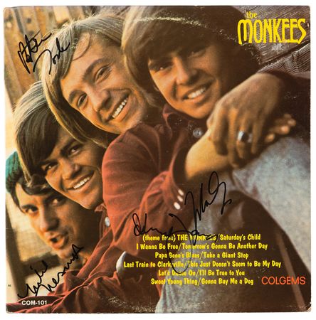 Lot #664 The Monkees Signed Album - Self-Titled Debut - Image 1