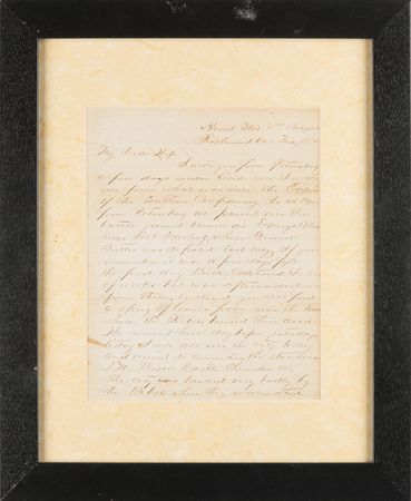 Lot #373 Civil War: Union Officer's Letter from Richmond - 