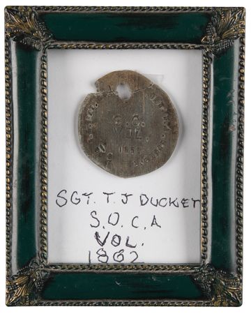Lot #372 Civil War: Confederate Dog Tag - Image 1