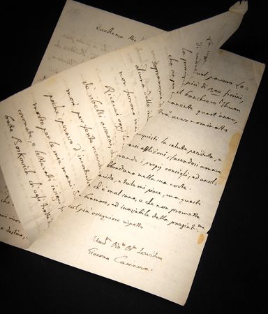 Lot #543 Giacomo Casanova Autograph Letter Signed, Expressing Contempt for Mirabeau: 