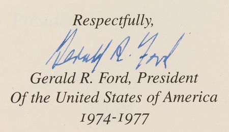 Lot #87 Gerald Ford Signed Book - Assassination Report of the Warren Commission (Ltd. Ed. #893/2948) - Image 2