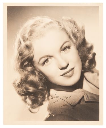 Lot #694 Marilyn Monroe Signed Photograph as 