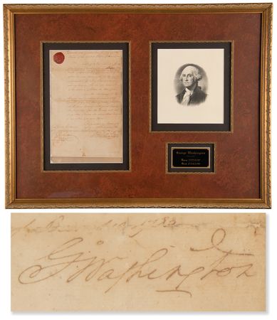 Lot #1 George Washington Document Signed as Commander in Chief of the Continental Army, Three Months After the American Revolutionary War (December 1783) - Image 1