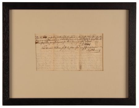 Lot #2 John Adams Autograph Endorsement Signed - Image 1