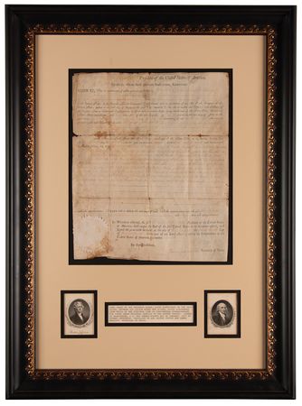 Lot #3 Thomas Jefferson and James Madison Document Signed as President and Secretary of State - Image 2