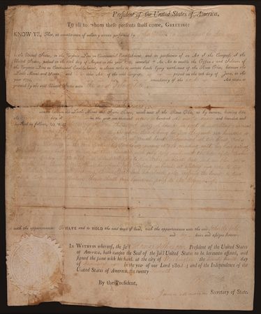 Lot #3 Thomas Jefferson and James Madison Document Signed as President and Secretary of State - Image 3