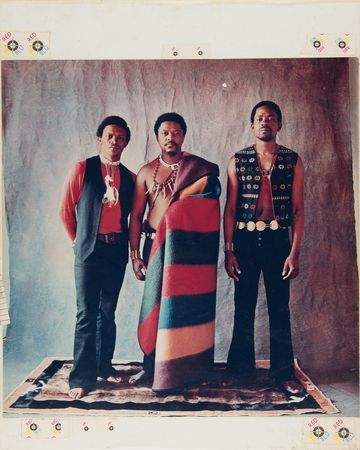 Lot #9292 Hugh Masekela & The Union of South Africa Album Art Cover Proof Photograph by Barry Feinstein - Image 1