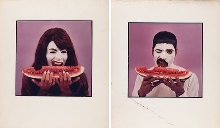 Lot #9354 Ike and Tina Turner 'Outta Season' Album Art Cover Proof Photographs by Barry Feinstein - Image 1