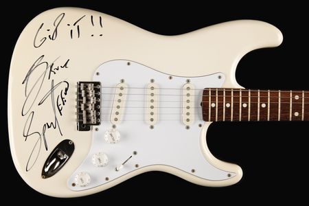 Lot #9353 Bruce Springsteen Signed Fender Squier Stratocaster Electric Guitar - Image 1