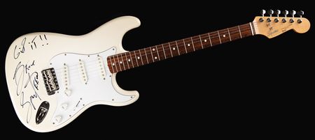 Lot #9353 Bruce Springsteen Signed Fender Squier Stratocaster Electric Guitar - Image 2
