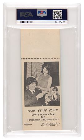 Lot #9016 Beatles 1964 Municipal Stadium (Kansas City) Concert Ticket - PSA FULL VG-EX 4 - Image 2