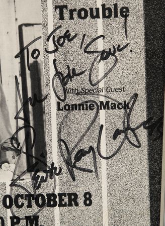 Lot #9412 Stevie Ray Vaughan Signed 1985 Concert Poster - Image 3