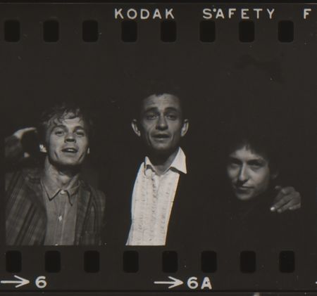 Lot #9133 Bob Dylan and Johnny Cash Contact Sheet Photograph by David Gahr, Newport 1964 - Image 2