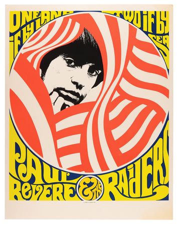Lot #9332 Paul Revere and the Raiders Poster (Printed by James K. Gurney, 1967) - Image 1