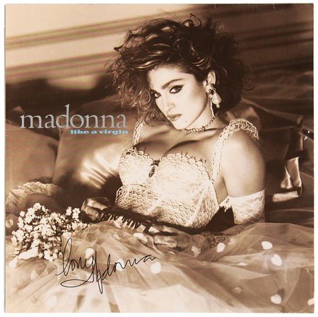 Lot #9487 Madonna Signed Album - Like a Virgin - Image 1