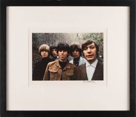 Lot #9249 Rolling Stones Photograph Signed by Photographer Guy Webster - Image 1