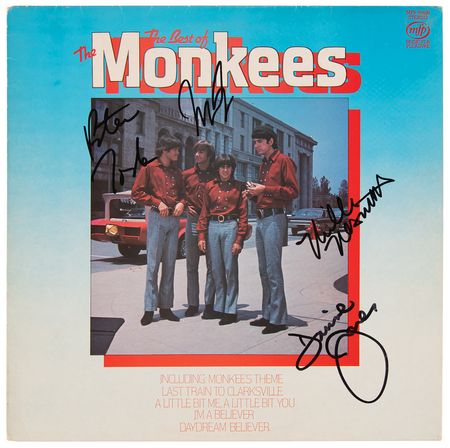Lot #9330 The Monkees Signed Album - The Best of The Monkees - Image 1