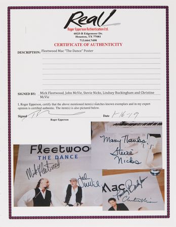 Lot #9349 Fleetwood Mac Signed Poster - Image 5