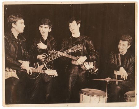 Lot #9002 Beatles Signed Photograph with Pete Best - Rare Albert Marrion Band Photo from December 10, 1961 - Image 3