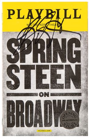 Lot #9390 Bruce Springsteen Signed 'Opening Night' Playbill - Springsteen on Broadway - Image 1
