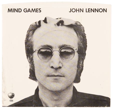 Lot #9045 John Lennon Signed 45 RPM Record Sleeve - 'Mind Games' - Image 2