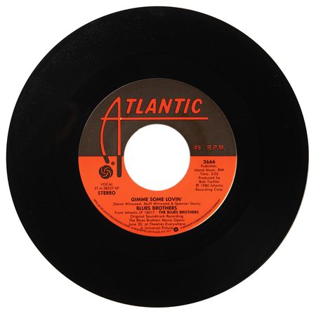Lot #9341 Blues Brothers (John Belushi and Dan Aykroyd) Signed 45 RPM Single Record - 'Gimme Some Lovin’ - Image 3