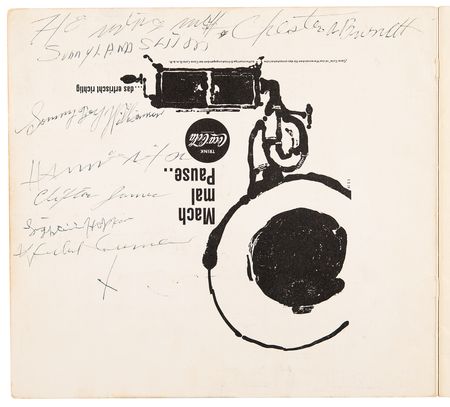 Lot #9291 Blues Legends: 1964 American Folk Blues Festival Multi-Signed (7) Program with Howlin' Wolf, Lightnin' Hopkins, Sonny Boy Williamson, and More - Image 1