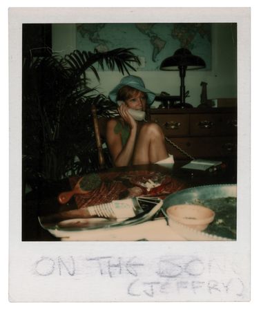 Lot #9363 Pattie Boyd Original Polaroid Photograph with Handwritten Annotations (Credited as Belonging to Eric Clapton) - From the Collection of Pattie Boyd - Image 1