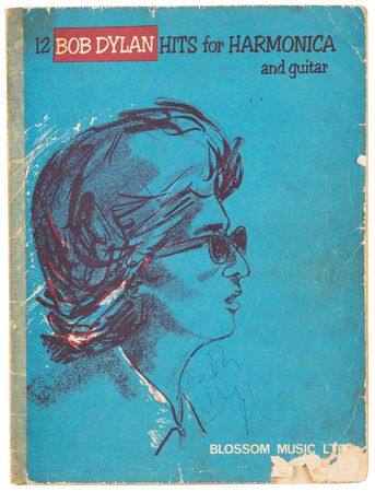 Lot #9134 Bob Dylan Signed Sheet Music Booklet for