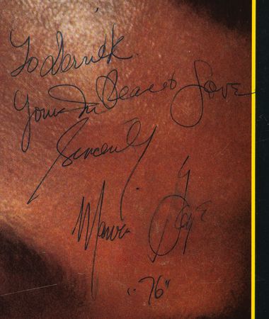 Lot #9329 Marvin Gaye Signed 1976 European Tour Program - Image 2