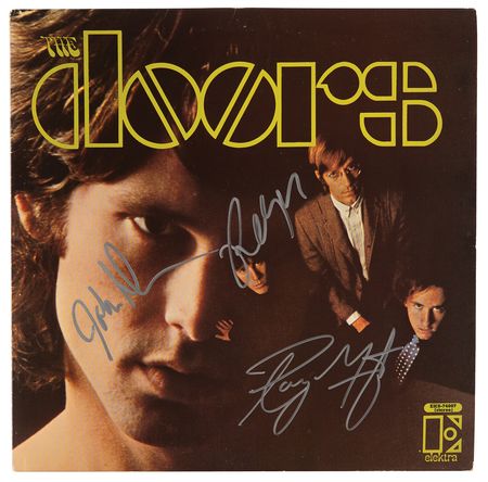 Lot #9273 The Doors Signed Album with Densmore,