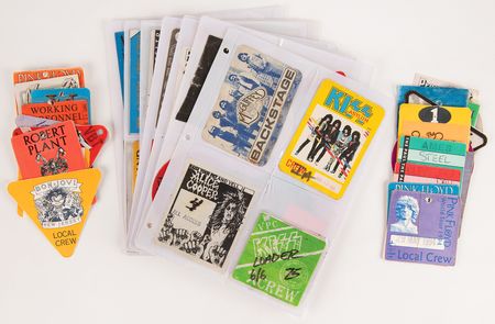 Lot #9415 Backstage Crew Passes (95) from the 1980s and 1990s, with Pink Floyd, The Who, Paul McCartney, U2, and More - Image 1