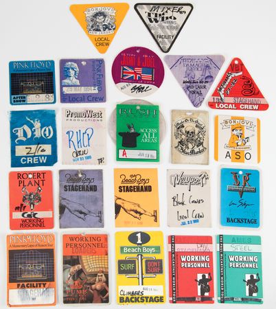 Lot #9415 Backstage Crew Passes (95) from the 1980s and 1990s, with Pink Floyd, The Who, Paul McCartney, U2, and More - Image 2