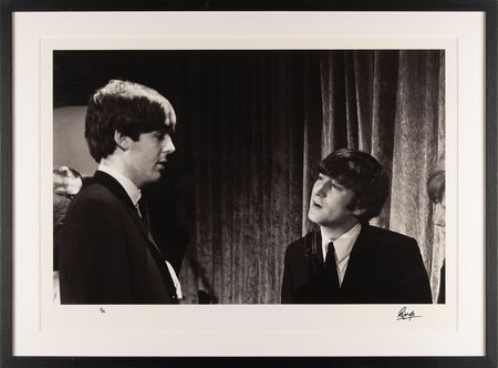 Lot #9067 Ringo Starr Oversized Signed Photograph - 'John and Paul' (Ltd. Ed. #5/25) - Image 1