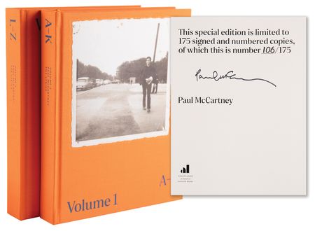 Lot #9052 Paul McCartney Signed Book - The Lyrics: 1956 to the Present (Ltd. Ed. #106/175) - Image 1