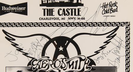 Lot #9356 Aerosmith Signed 1984 'Back in the Saddle' Concert Poster - Image 2