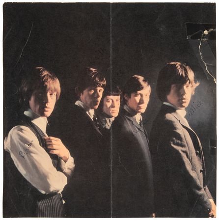 Lot #9251 Rolling Stones Signed Debut Album Insert Poster - Image 2