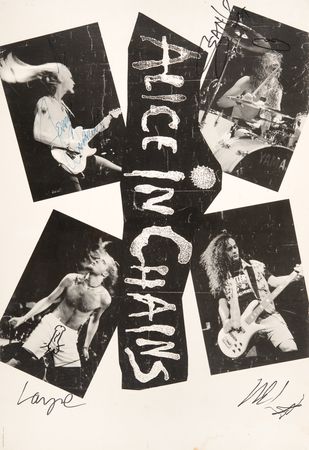 Lot #9492 Alice in Chains Signed Poster - Image 1