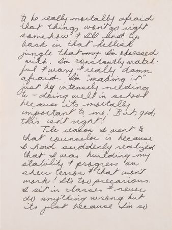 Lot #9312 Janis Joplin Autograph Letter Signed, Commenting on Fear of Addiction: 