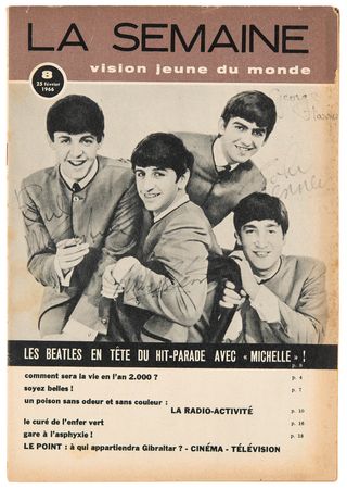 Lot #9033 Beatles Signed 1966 Magazine - 'La Semaine' - Image 1