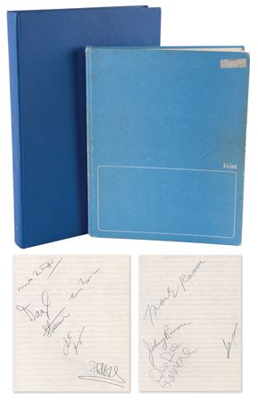 Lot #9407 80s Rock Band Signatures (85+) with The Ramones, Black Sabbath, Genesis, and Def Leppard - Image 1