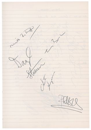 Lot #9407 80s Rock Band Signatures (85+) with The Ramones, Black Sabbath, Genesis, and Def Leppard - Image 3