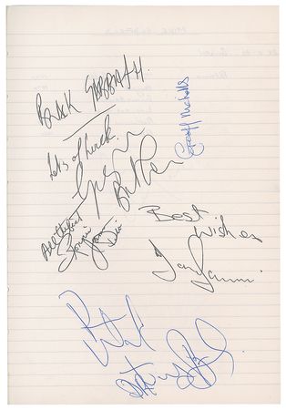 Lot #9407 80s Rock Band Signatures (85+) with The Ramones, Black Sabbath, Genesis, and Def Leppard - Image 4