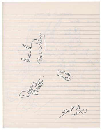 Lot #9407 80s Rock Band Signatures (85+) with The Ramones, Black Sabbath, Genesis, and Def Leppard - Image 5