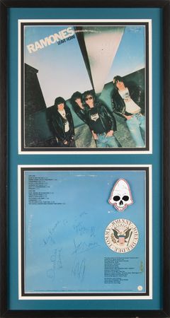 Lot #9400 Ramones Signed Album - Leaving Home - Image 1
