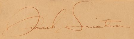 Lot #9298 Frank Sinatra Signature - Image 3