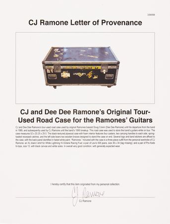 Lot #9399 Dee Dee Ramone's Tour-Used Road Case for the Ramones' Guitars - Image 8