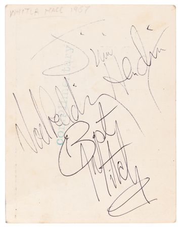 Lot #9230 Jimi Hendrix Experience Signatures - Image 1