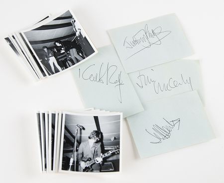 Lot #9318 The Yardbirds Signatures with Page and