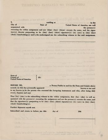 Lot #9297 Bud Powell Document Signed for His Composition 'Fools Fancy' - Image 2